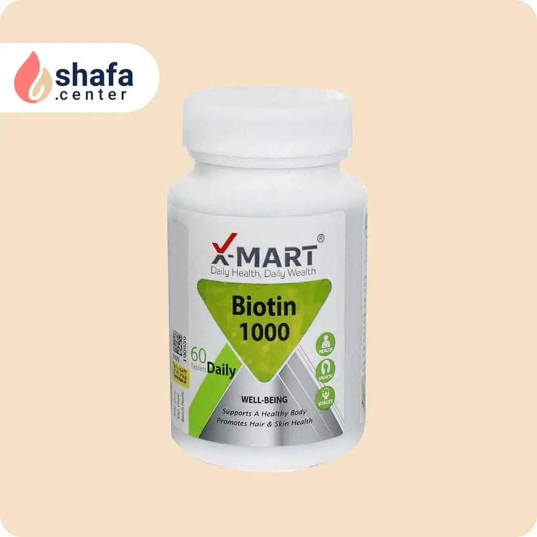 قرص بیوتین 1000 ایکس مارت 60 عدد