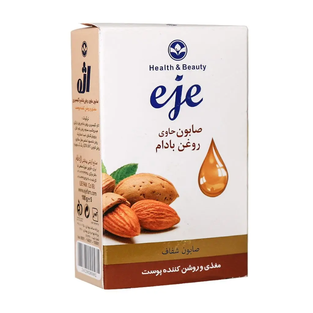 صابون روغن بادام و گلیسیرین اژه مخصوص پوست خشک ۱۰۰ گرم